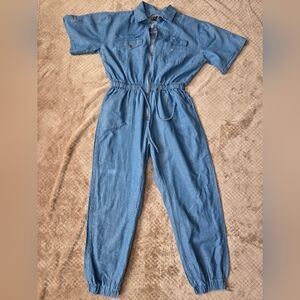 Helium London Women’s Jumpsuit/Romper Short Sleeve‎ Blue Jeans